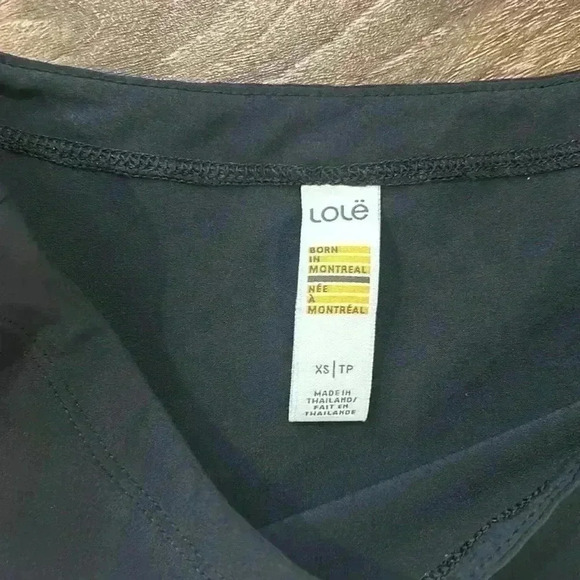 Lole Black/Gray Sporty Style Dress with front pocket and elastic waist. Stretchy - Picture 3 of 11